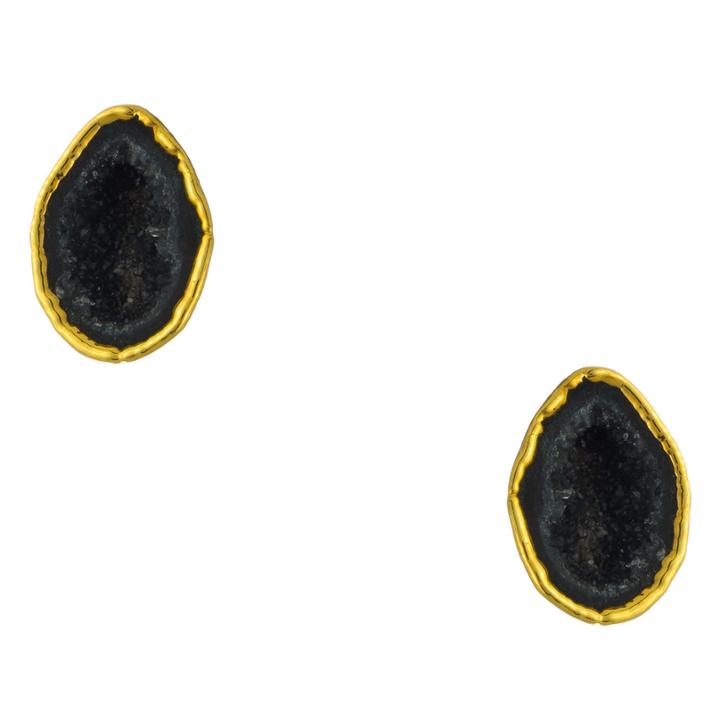 Heather Hawkins - Drusy Geode Stud Earrings - Multiple Colors