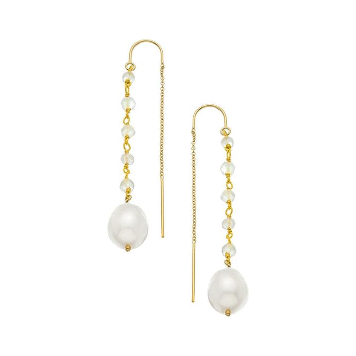 Heather Hawkins - Freshwater Pearl Thread Thru Earrings