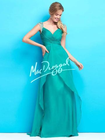 Mac Duggal Evening Gowns - 65122 Dress In Teal