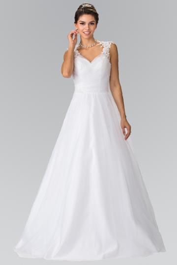 Elizabeth K - Gl2202 Embroidered Ruched Bridal Dress