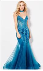 Jovani - 56032 Illusion Corset Bodice Mermaid Gown