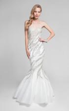 Terani Couture - Sequined Sweetheart Strapless Mermaid Gown 1711p2594
