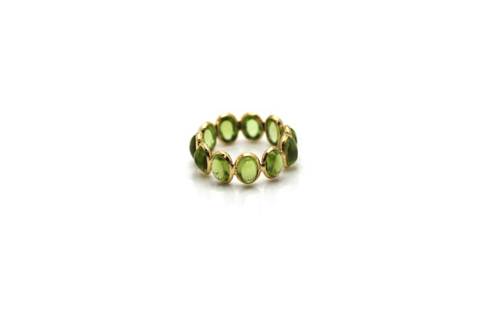 Tresor Collection - Peridot Stackable Ring Bands In 18k Yellow Gold M5406pd