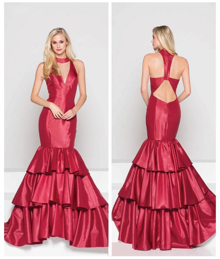 Colors Dress - 1882 Ruffled High Mermaid Dress