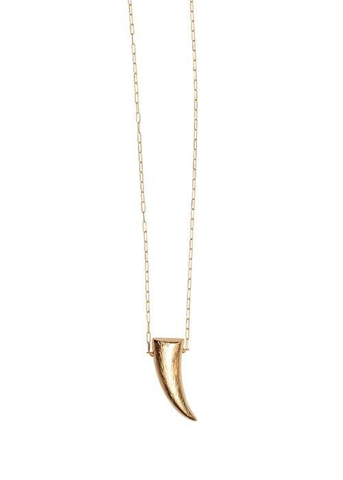 Heather Gardner - Golden Tusk Necklace - Sold Out