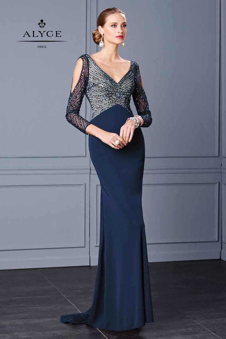 Alyce Paris Black Label - 5717 Dress In Navy