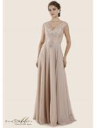 Rina Di Montella - Rd2613 Embroidered Fitted A-line Evening Gown