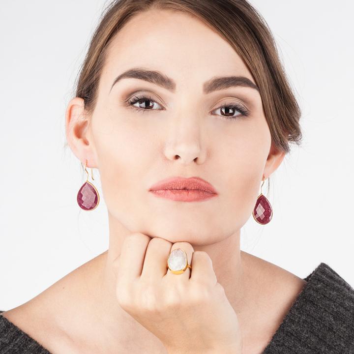 Ashley Schenkein Jewelry - Positano Large Bezel Ring