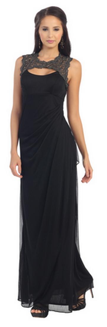 Long Sleeveless Evening Dress