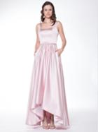 Colors Dress - 1730 High Low Square Neck A-line Dress