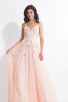 Rachel Allan - 6012 Floral Ornate Lace A-line Gown