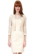 Kay Unger - Vintage Lace Jacket In Cream Multi