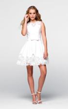Tarik Ediz - Lace Jewel Neck A-line Dress 50048
