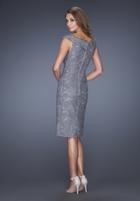 La Femme - 20512 Lace Off Shoulder Fitted Sheath Cocktail Dress