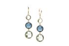 Tresor Collection - Triple Gemstone Earrings In 18k Yellow Gold