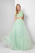 Terani Prom - Luxurious Two Piece Crop Top Gown 1712p2745