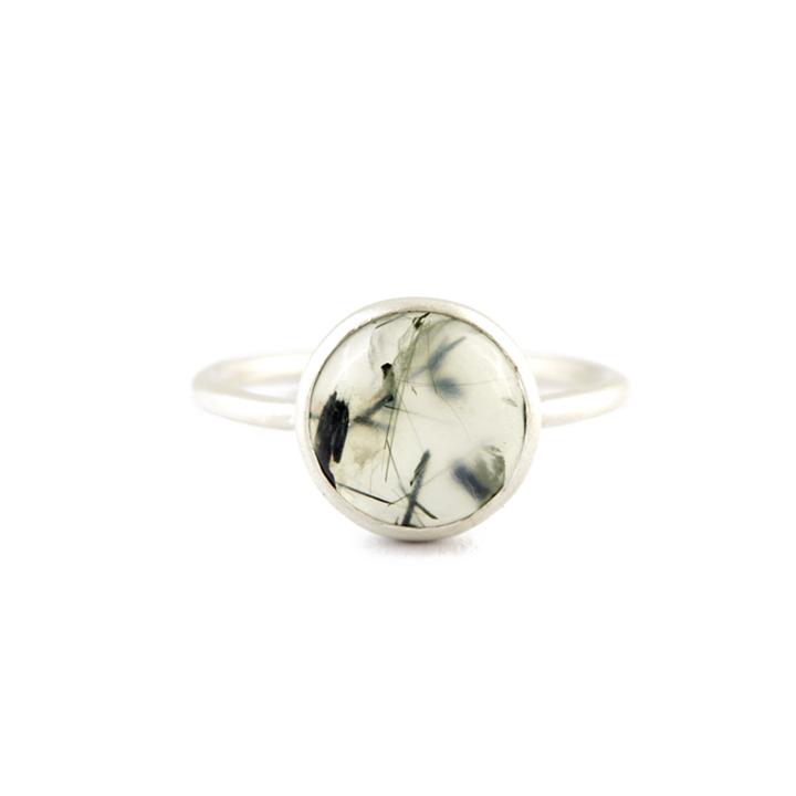 Nina Nguyen Jewelry - Prehnite Silver Ring