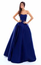 Tarik Ediz - 50325 Strapless Fitted Folded Ballgown