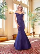 Clarisse - 3443 Off Shoulder Taffeta Mermaid Gown