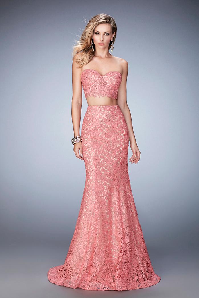 La Femme - 22311 Two Piece Sweetheart Trumpet Dress