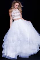 Jovani - 55232 Two-piece Sleeveless Adorned Bodice Ballgown