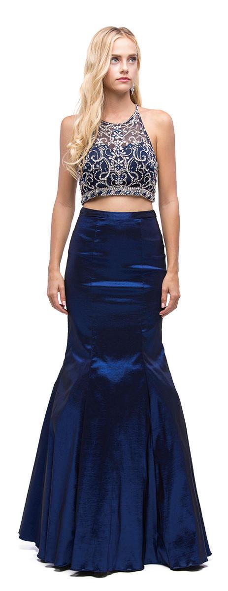 Dancing Queen - 9831 Embellished Two Piece Mermaid Dress