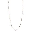 Tresor Collection - Iolite Oval Long Necklace In 18k Yellow Gold