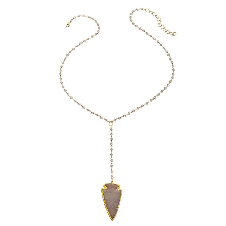 Heather Hawkins - Gemstone Y Necklace