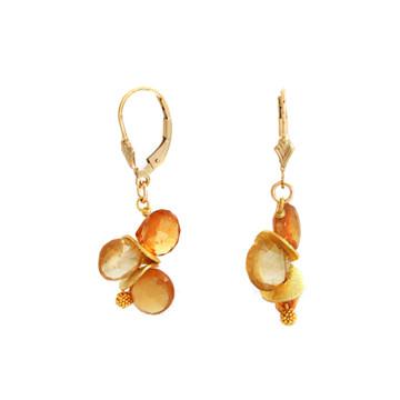 Lori Kaplan Jewelry - Hessonite Garnet Cluster Earrings