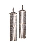 Cz By Kenneth Jay Lane - Elongated Column Earrings In Rose Gold