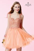 Alyce Paris Homecoming - 3648 Dress In Honey Peach