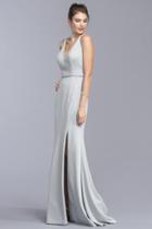 Aspeed - L1995 Rhinestone Accented Sheath Prom Dress