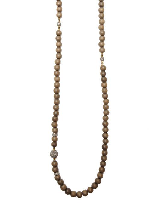 Heather Gardner - Grey Bead Diamond Necklace