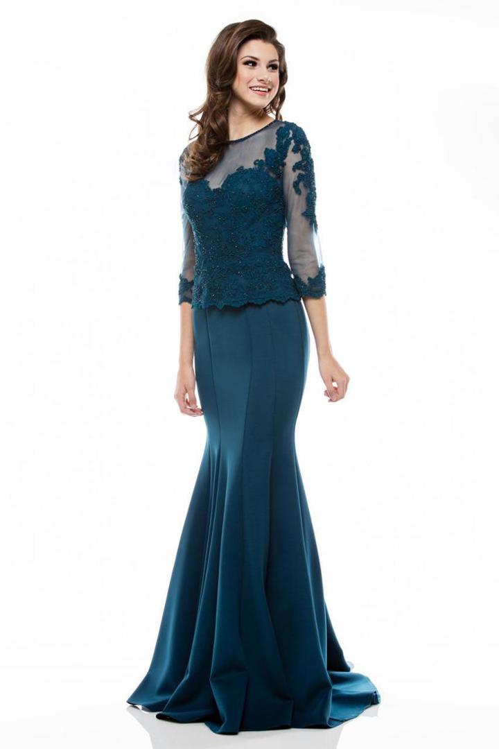 Marsoni By Colors - M218 Quarter-length Two-piece Mermaid Gown