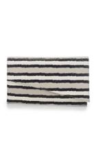 August Handbags - The Chelsea - Taupe Watersnake Stripe