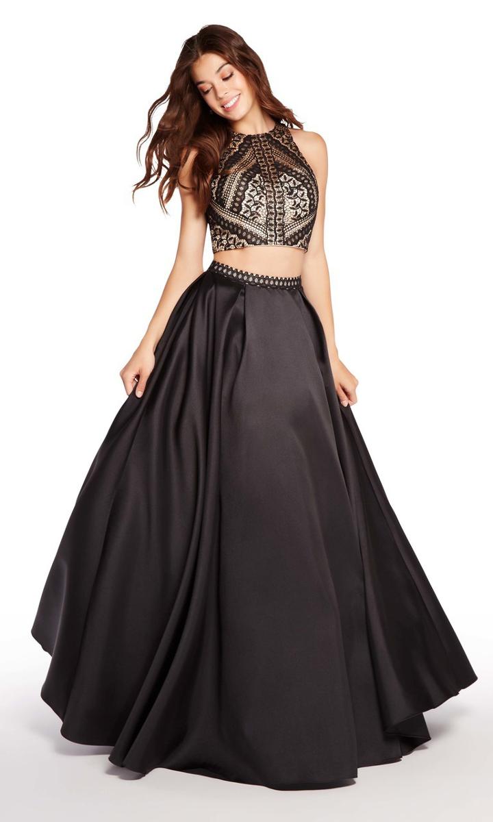 Alyce Paris - 60133 Lace Halter Neck Two-piece Ballgown