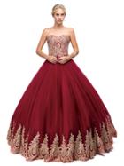 Dancing Queen - Majestic Bead Embellished Sweetheart Ball Gown 1115