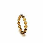 Tresor Collection - Citrine Round Stackable Ring Bands With Adjustable Shank In 18k Yellow Gold