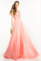 Alyce Paris - 1106 Strapless Lace Sweetheart Chiffon A-line Dress