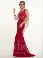 Studio 17 - Elegant Long Fitted Dress 12596