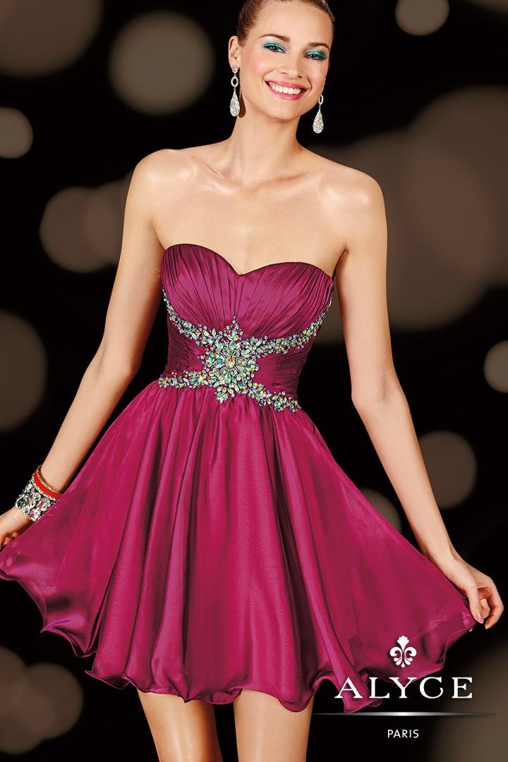 Alyce Paris Homecoming - 3606 Dress In Raspberry