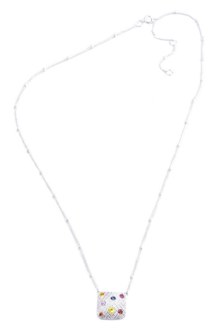 Nina Nguyen Jewelry - Petite Square Sterling Silver Necklace