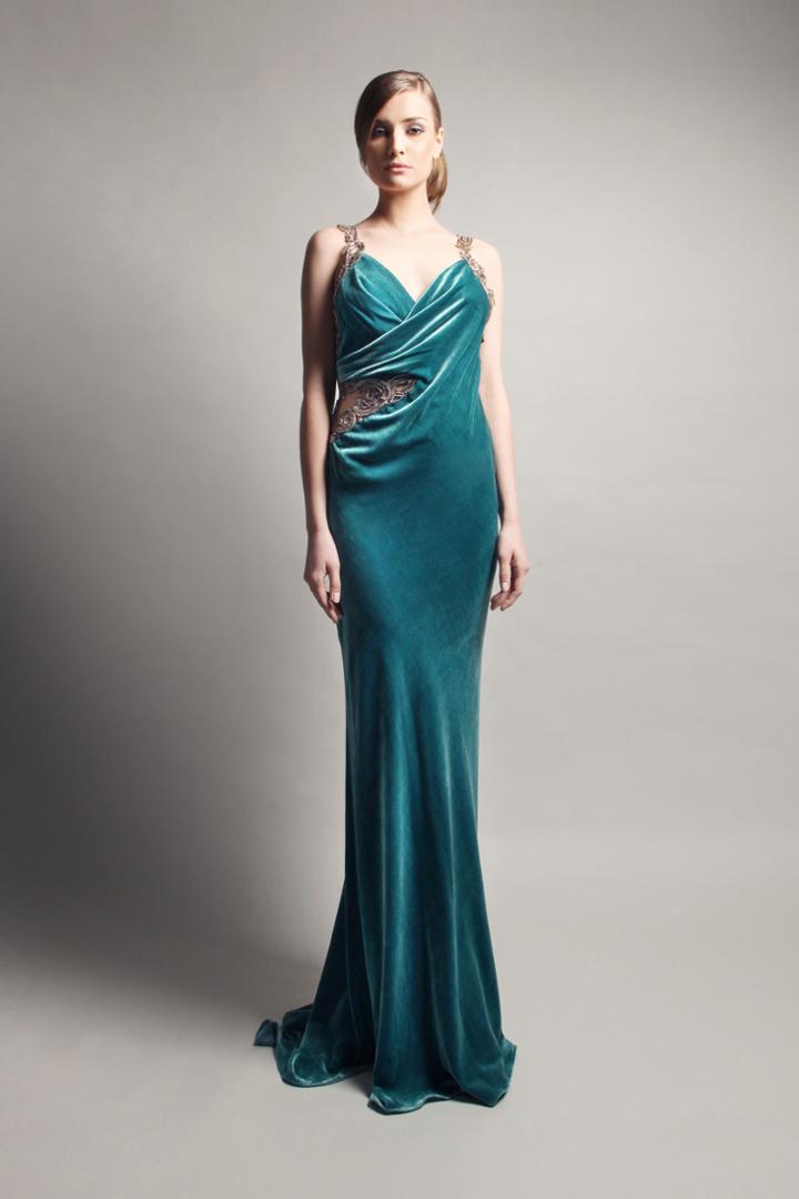 Beside Couture By Gemy - Cpf13 3689 Fitted Dress With Open Back