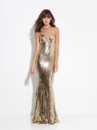 Madison James - Long Sequins High Neck Prom Dress 17-260