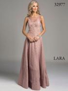Lara Dresses - Captivating A-line Lace Dress 32977
