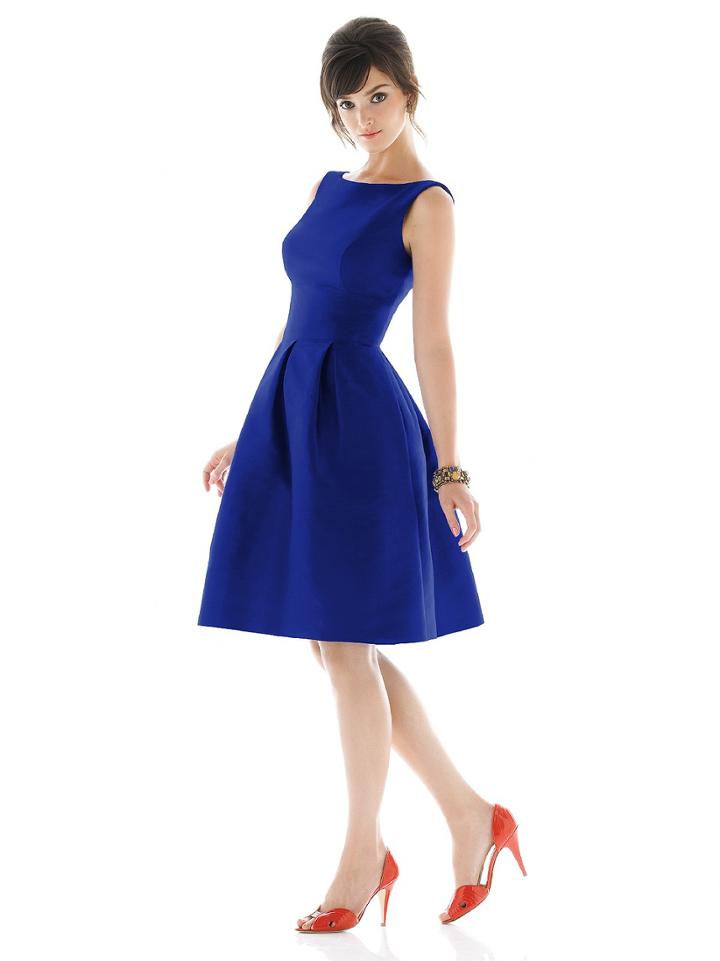 Alfred Sung - D448 Bridesmaid Dress In Royal
