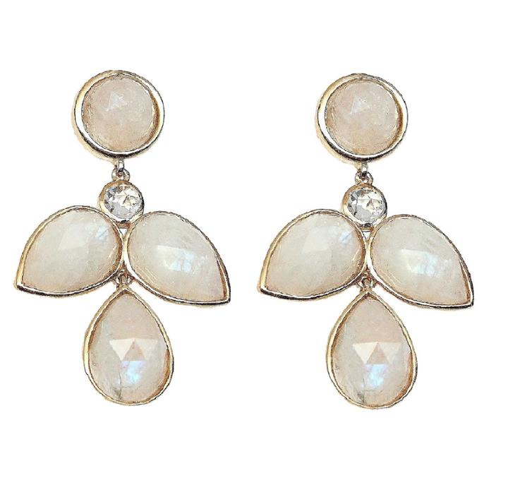 Rachael Ryen - The Duchess Drop Earring In Moonstone