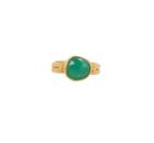 Lori Kaplan Jewelry - Chrysoprase 22k Gold On Sterling Ring