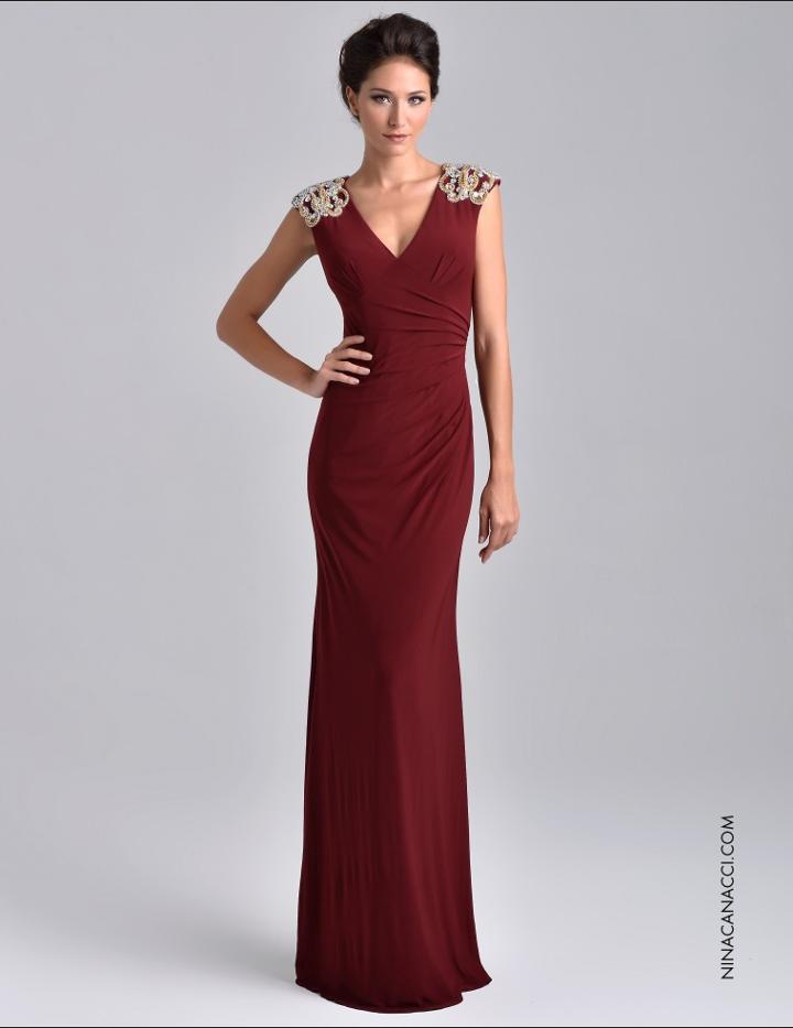 Nina Canacci - M206 Dress In Wine