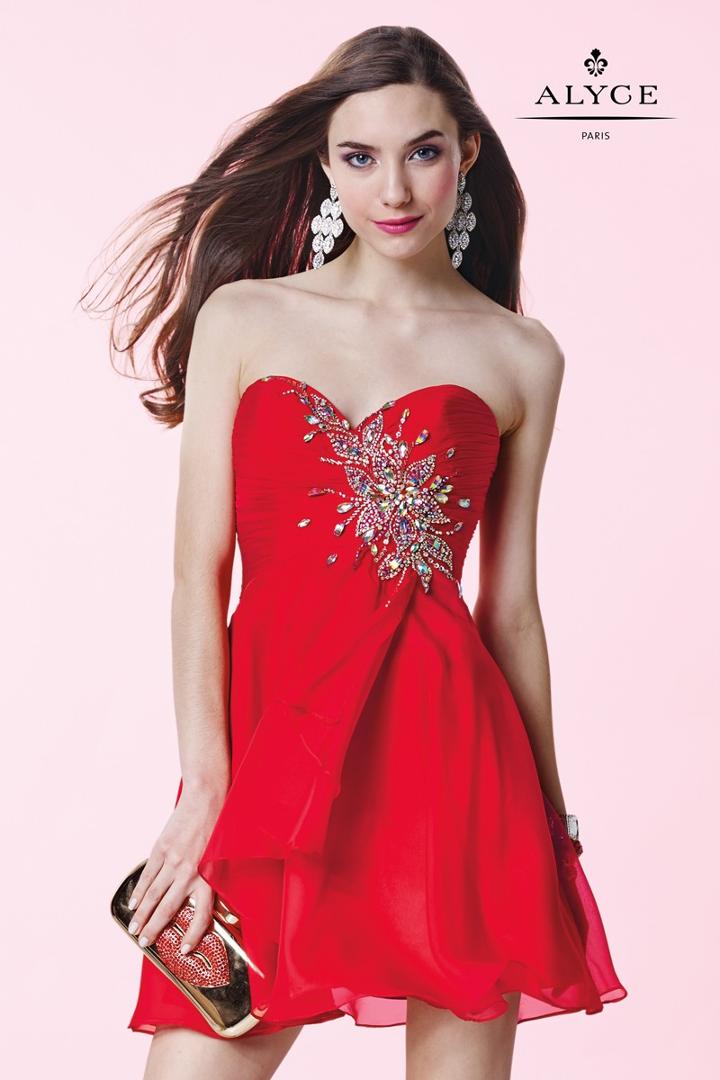 Alyce Paris Homecoming - 3669 Dress In Red